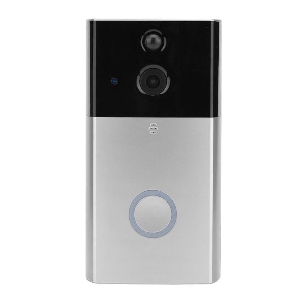Hd 720P Security Camera Smart Wifi Video Doorbell Intercom Support Tf Card & Infrared Night Vision & Motion Detection App For Ios And Android - Silver - Image 2