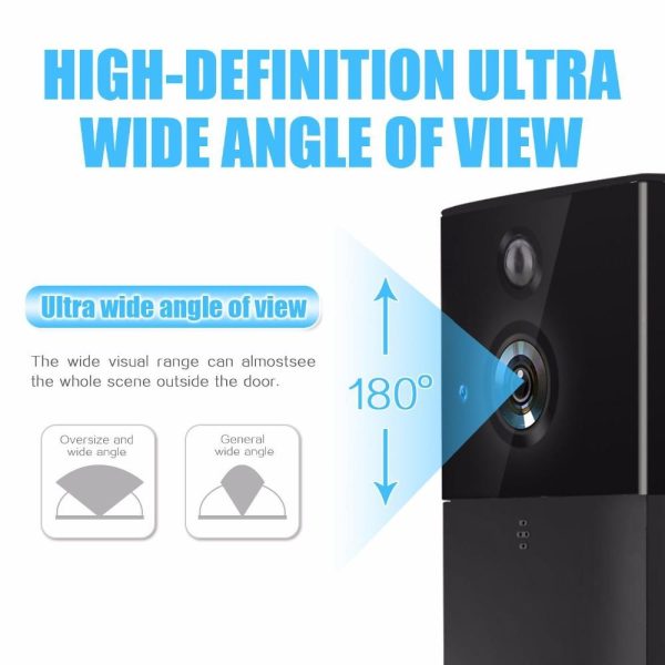 Hd 720P Security Camera Smart Wifi Video Doorbell Intercom Support Tf Card & Infrared Night Vision & Motion Detection App For Ios And Android - Silver - Image 8