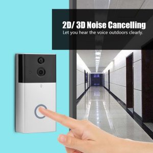 Hd 720P Security Camera Smart Wifi Video Doorbell Intercom Support Tf Card & Infrared Night Vision & Motion Detection App For Ios And Android - Silver - Image 11