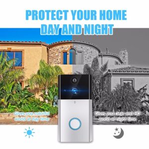 Hd 720P Security Camera Smart Wifi Video Doorbell Intercom Support Tf Card & Infrared Night Vision & Motion Detection App For Ios And Android - Silver - Image 12