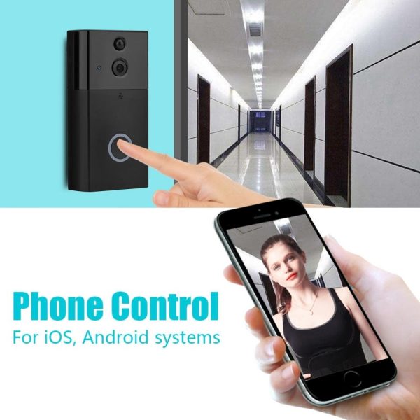 Smart Wifi Video Doorbell With Night Vision & Motion Detection - Silver - Image 7