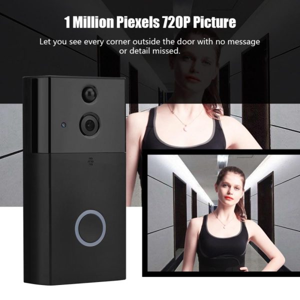 Smart Wifi Video Doorbell With Night Vision & Motion Detection - Silver - Image 10