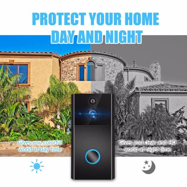 Smart Wifi Video Doorbell With Night Vision & Motion Detection - Silver - Image 12