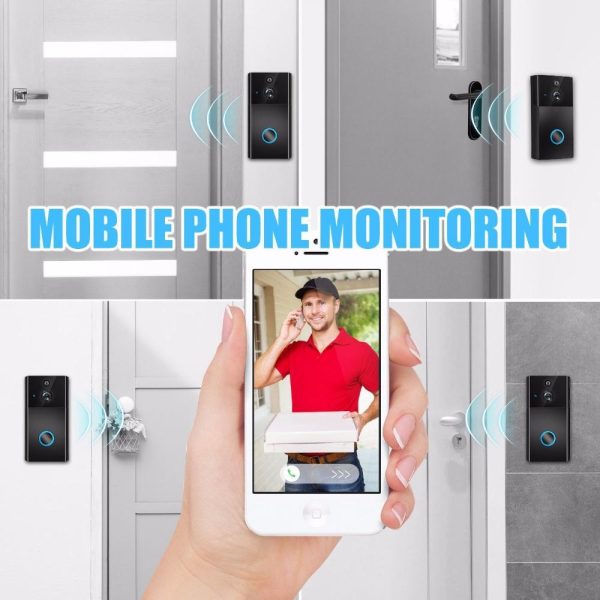 Smart Wifi Video Doorbell With Night Vision & Motion Detection - Silver - Image 13