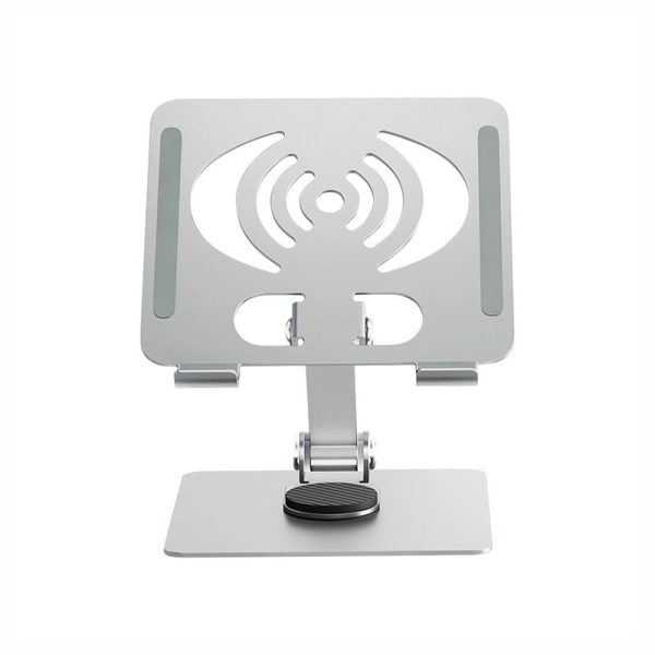 Foldable Rotating Laptop / Tablet Stand - Aluminum Alloy - Silver - Image 11