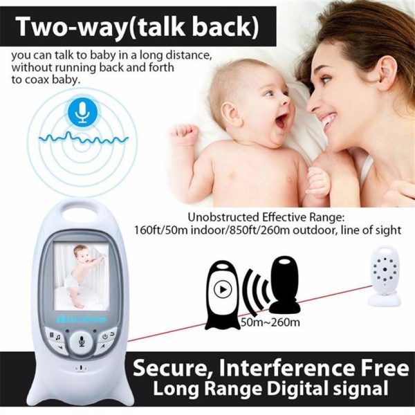 Portable Baby Monitor With 2.0 Lcd Screen Two-Way Talk Night Vision - Image 4