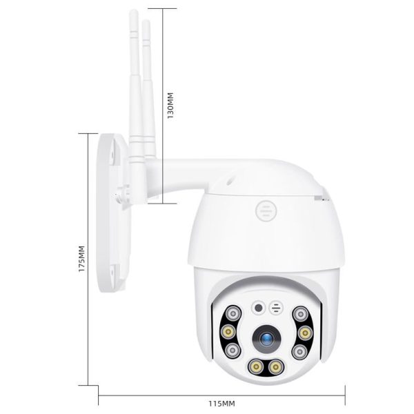 1080P Wifi Ip Camera With Night Vision Motion Detection Two-Way Audio & Tf Card Support - Image 3