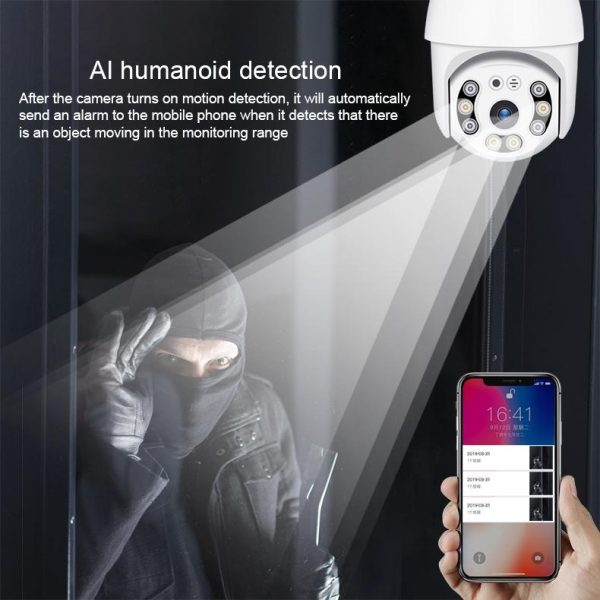 1080P Wifi Ip Camera With Night Vision Motion Detection Two-Way Audio & Tf Card Support - Image 4
