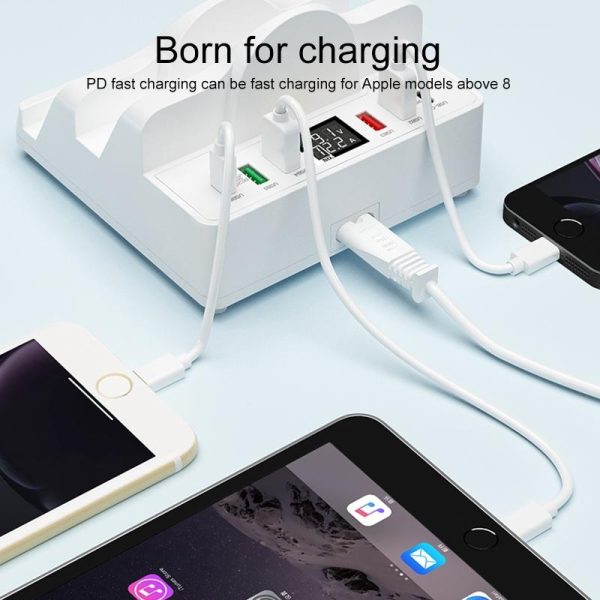 Wireless Charger With Phone Holder & Current Display - Image 4