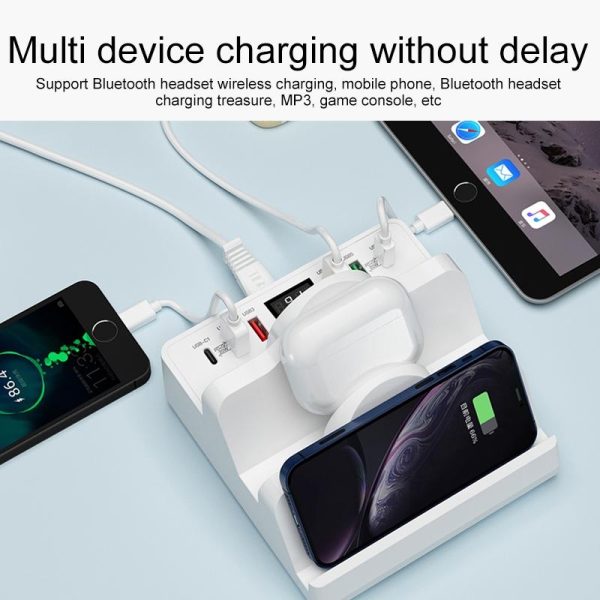Wireless Charger With Phone Holder & Current Display - Image 5