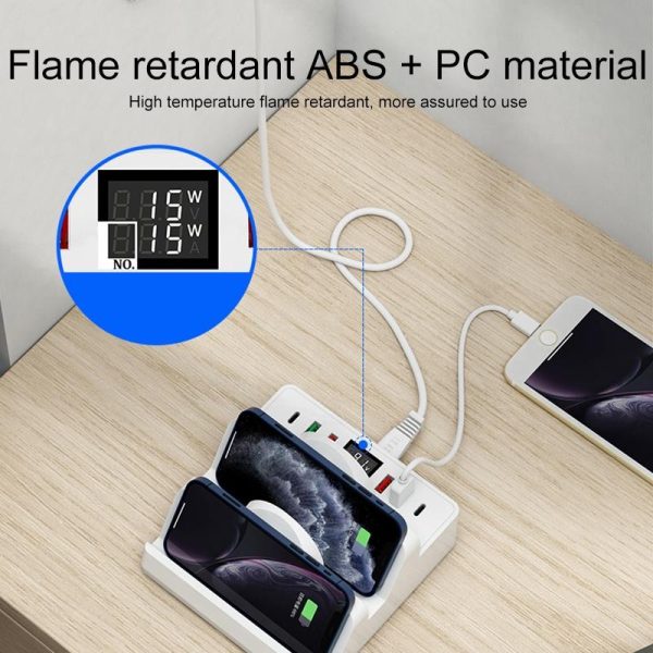 Wireless Charger With Phone Holder & Current Display - Image 7