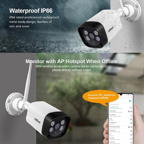 1296P Hd Ip Camera With 3.0Mp Two-Way Audio Motion & Humanoid Detection Full-Colour Night Vision Tf Card Support - Image 4