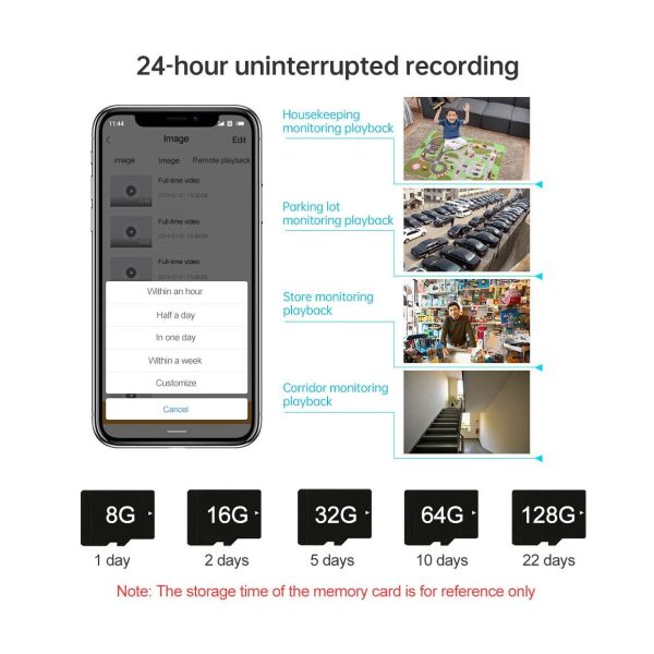 1296P Hd Ip Camera With 3.0Mp Two-Way Audio Motion & Humanoid Detection Full-Colour Night Vision Tf Card Support - Image 9