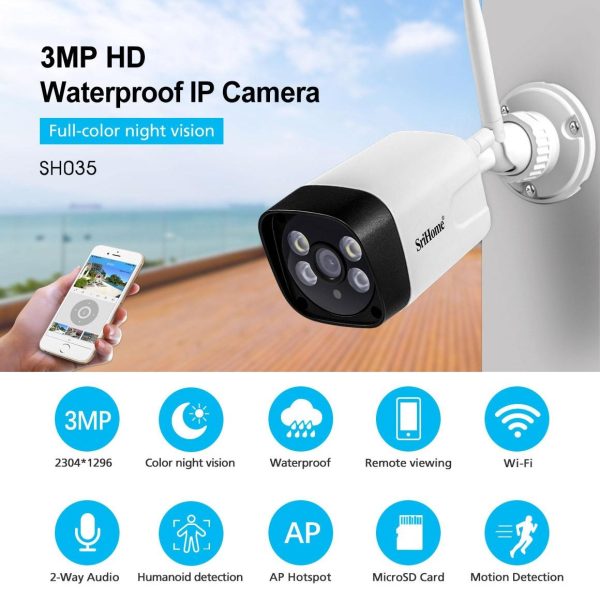 1296P Hd Ip Camera With 3.0Mp Two-Way Audio Motion & Humanoid Detection Full-Colour Night Vision Tf Card Support - Image 10