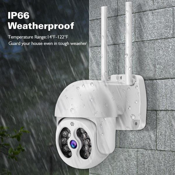 2.4G Wireless Ip Camera With 3.0Mp Waterproof Two-Way Audio Full Colour Night Vision Tf Card - Image 5