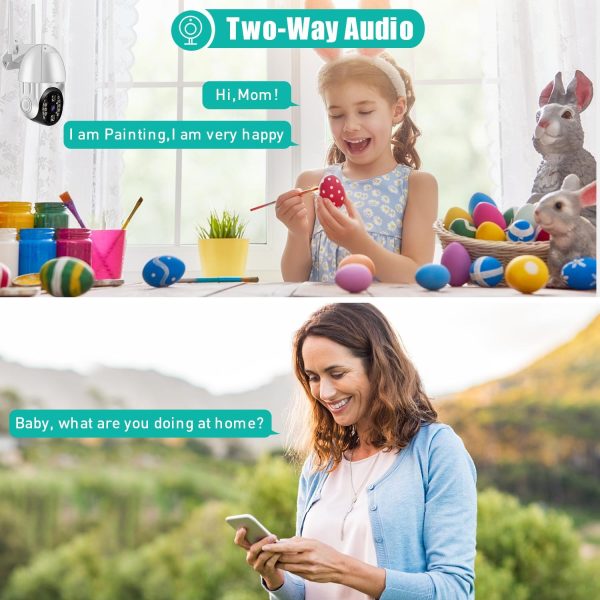 360 Degree Rotating Wifi Camera With Full Colour Two-Way Voice Motion Detection And 64Gb Tf Card - Image 4