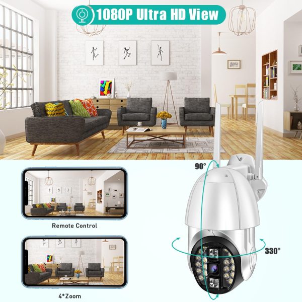 360 Degree Rotating Wifi Camera With Full Colour Two-Way Voice Motion Detection And 64Gb Tf Card - Image 8