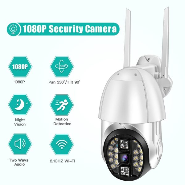 360 Degree Rotating Wifi Camera With Full Colour Two-Way Voice Motion Detection And 64Gb Tf Card - Image 9