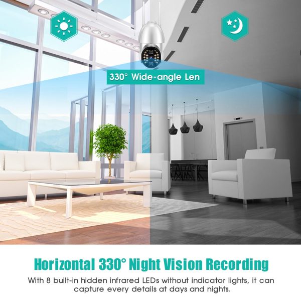 360 Degree Rotating Wifi Camera With Full Colour Two-Way Voice Motion Detection And 64Gb Tf Card - Image 12