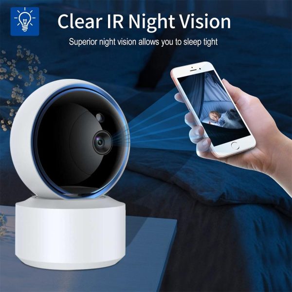 360 Degree Wifi Smart Security Camera With 3.0Mp Resolution Tf Card Support Two-Way Audio Motion Detection And Night Vision - Image 8