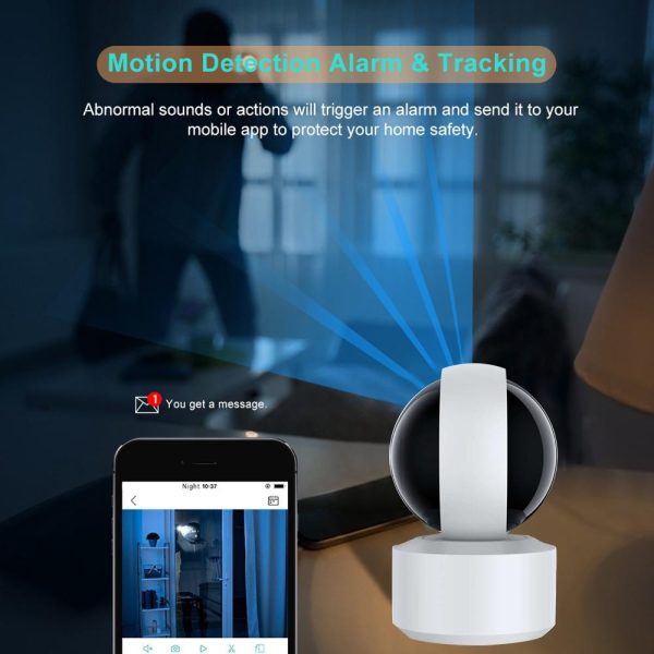 360 Degree Wifi Smart Security Camera With 3.0Mp Resolution Tf Card Support Two-Way Audio Motion Detection And Night Vision - Image 9