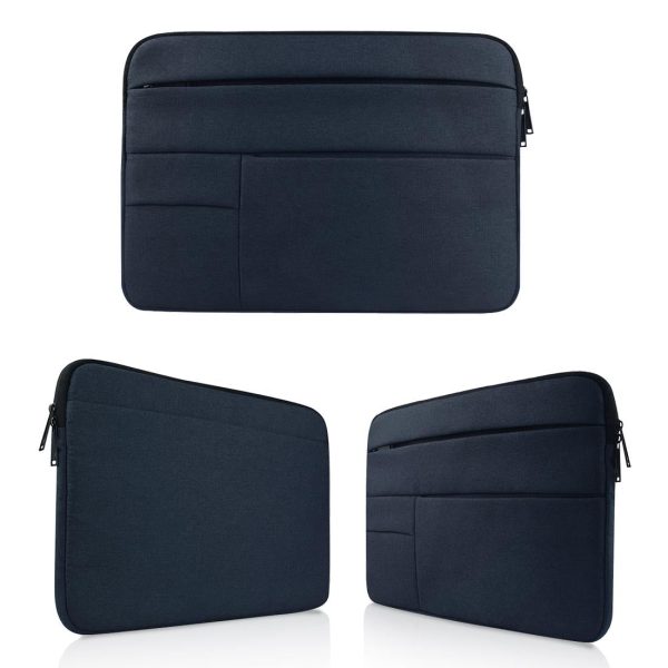 Portable Oxford Cloth Laptop Bag For 12 Macbook And Tablets - Navy - Image 13