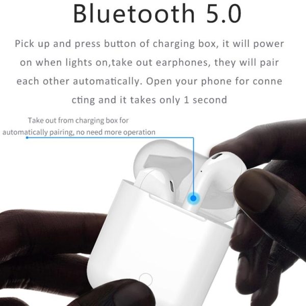 Wireless Tws Sport Bluetooth Headset with Charging Box - I9 Touch - Image 15