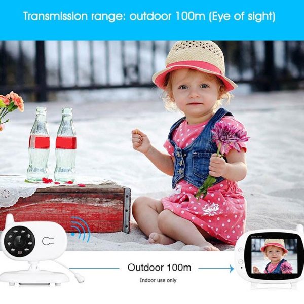 Wireless Baby Monitor With 3.5 Lcd 2.4Ghz Night Vision 2-Way Talk - Image 6