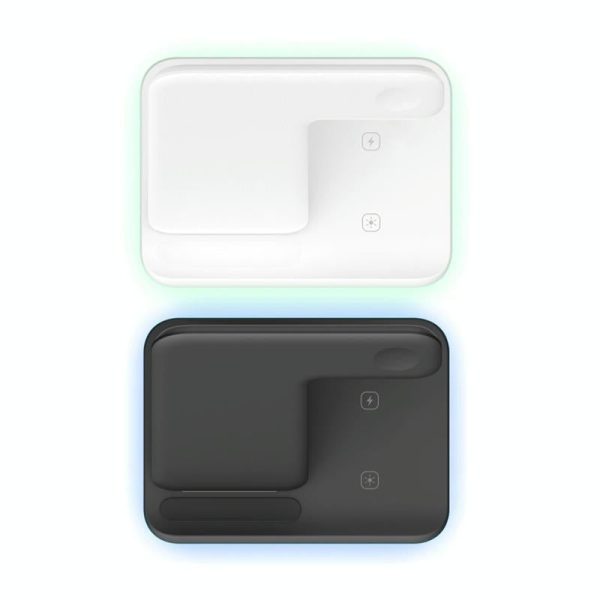 3 In 1 Magnetic Wireless Charger With Touch Ring Light - White - Image 12