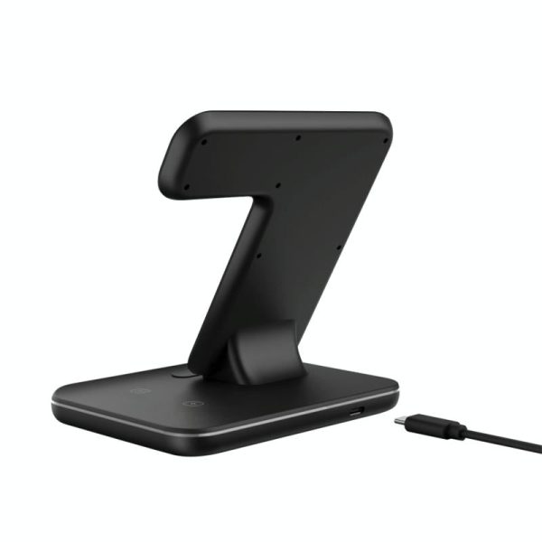 3 In 1 Magnetic Wireless Charger With Touch Ring Light - White - Image 13
