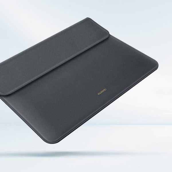 13 Inch Leather Laptop Protective Bag for Matebook x - White - Image 3