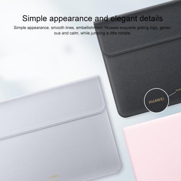 13 Inch Leather Laptop Protective Bag for Matebook x - White - Image 4