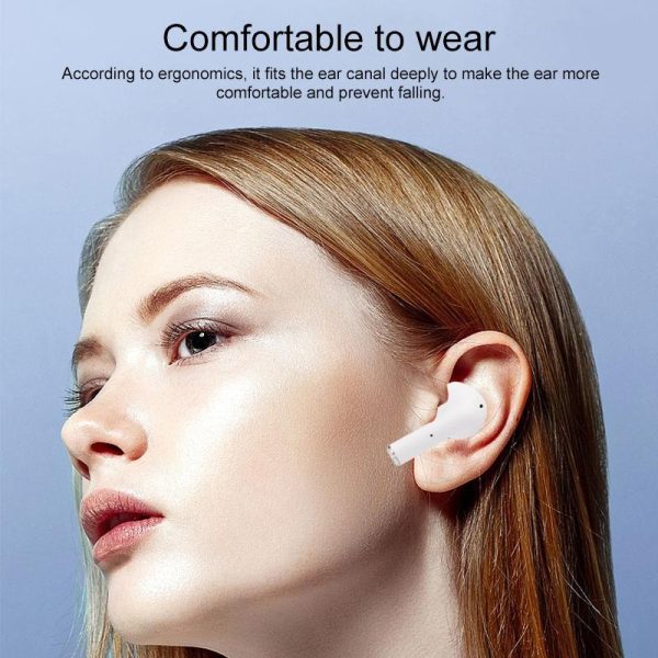 Wireless Bluetooth Earphones with Touch Display - White - Image 5