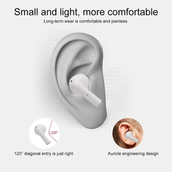 Wireless Bluetooth Earphones with Touch Display - White - Image 8