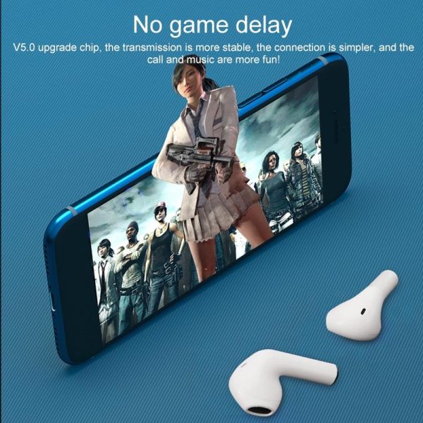 Wireless Bluetooth Earphones with Touch Display - White - Image 11