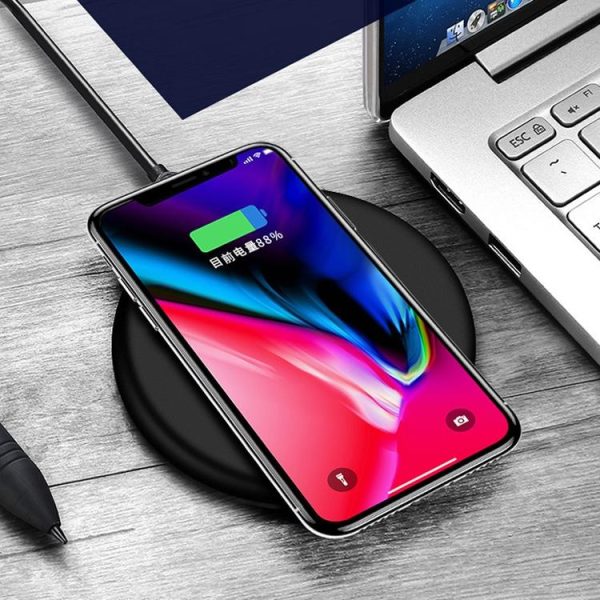 9V 1A Qi Fast Wireless Charger 1M Cable - White - Image 9