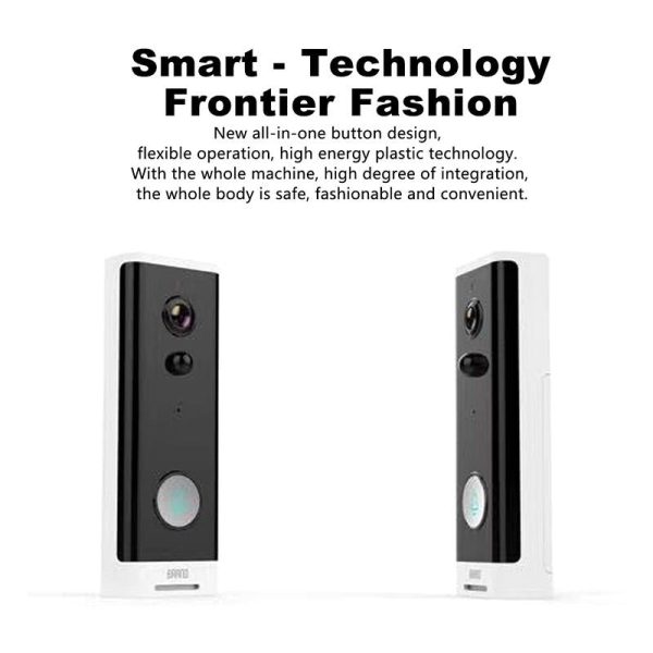 Smart Wifi Video Doorbell With Motion Detection & Two-Way Intercom - White - Image 7