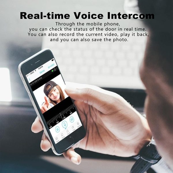 Smart Wifi Video Doorbell With Motion Detection & Two-Way Intercom - White - Image 14