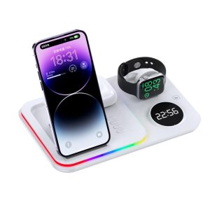 30W Wireless Charger Multifunctional - White - Image 2