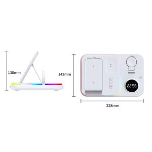 30W Wireless Charger Multifunctional - White - Image 3