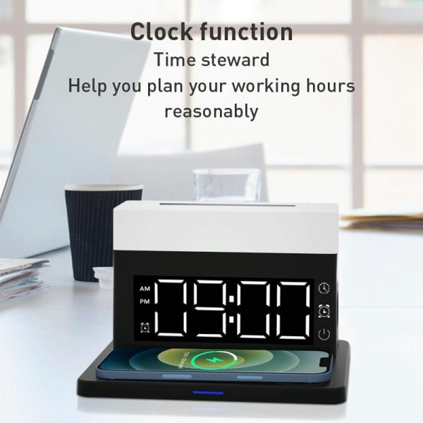 6 In 1 Wireless Charger N65 Multifunction - White - Image 9