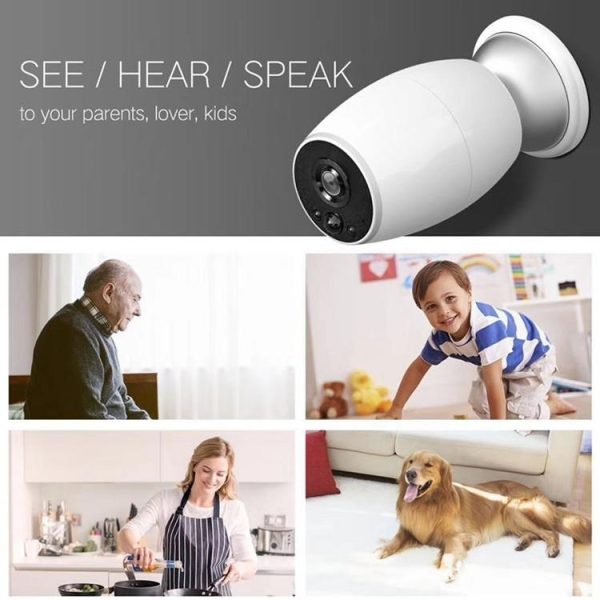 1.3Mp 960P Wifi Ip Camera With Tripod Holder - Motion Detection & Night Vision White - Image 9