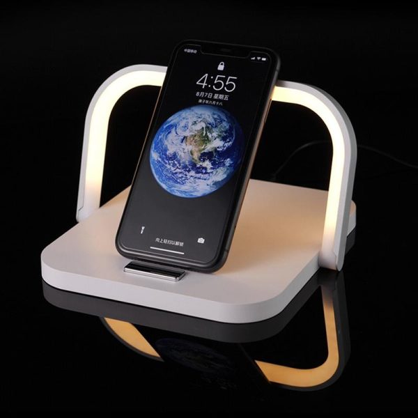 Portable Wireless Charger Led Desk Lamp White - Image 2
