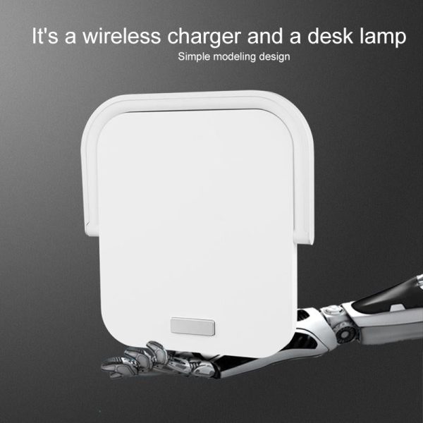 Portable Wireless Charger Led Desk Lamp White - Image 6