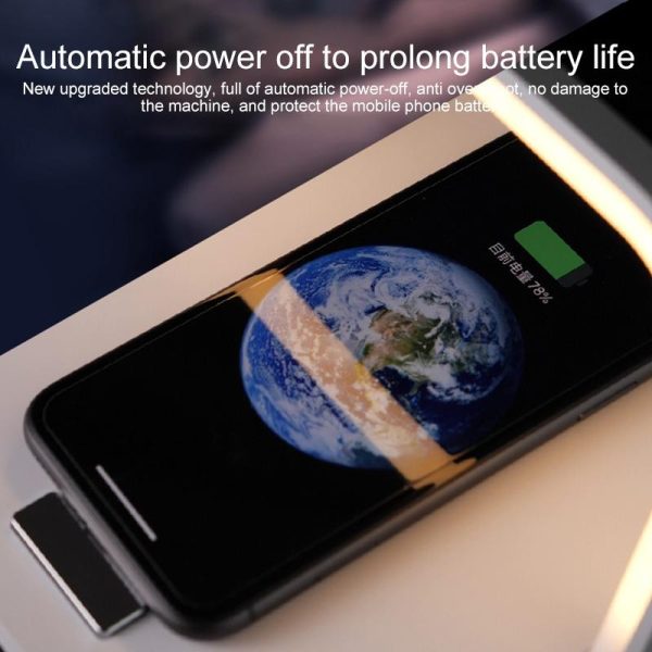 Portable Wireless Charger Led Desk Lamp White - Image 7