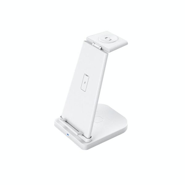 3 In 1 Foldable Charging Stand For Iphones Apple Watch And Airpods - White - Image 3