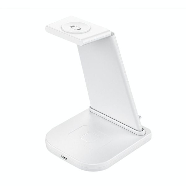 3 In 1 Foldable Charging Stand For Iphones Apple Watch And Airpods - White - Image 4