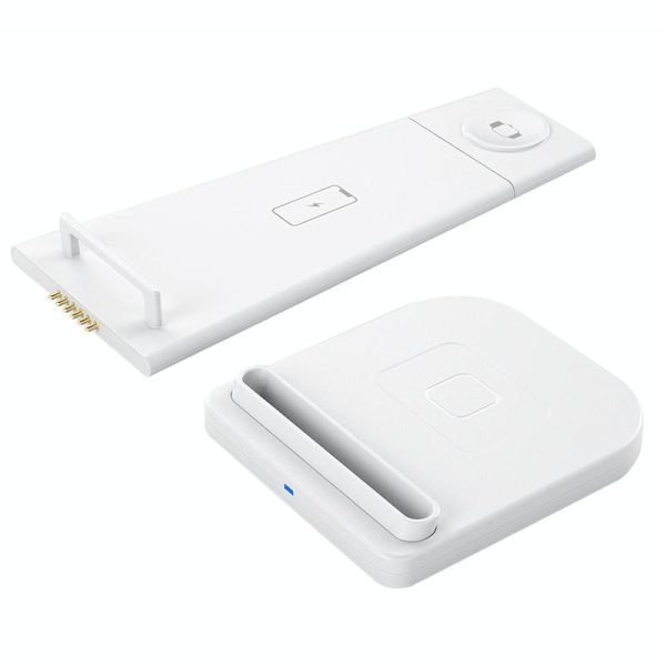 3 In 1 Foldable Charging Stand For Iphones Apple Watch And Airpods - White - Image 5