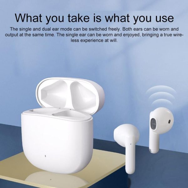 White Wireless Bluetooth Earbuds - Image 6