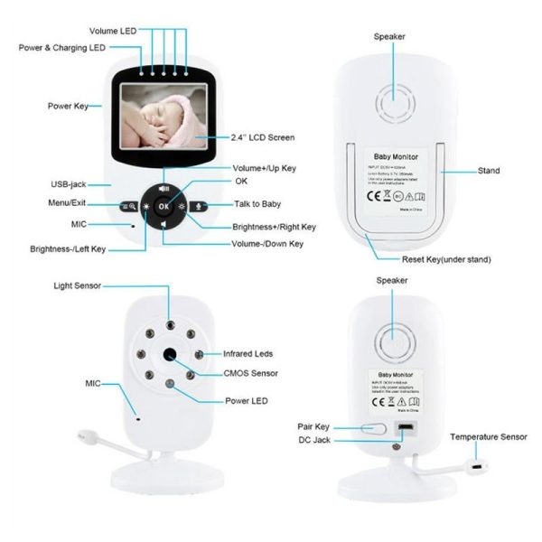 2.4 Wireless Baby Monitor With Night Vision & Two-Way Talk - Image 9
